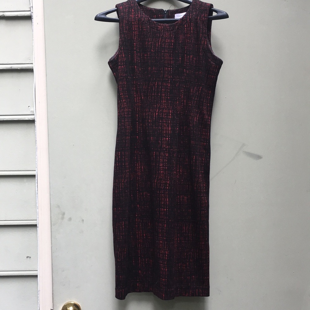 Calvin Klein Black & Red Dress